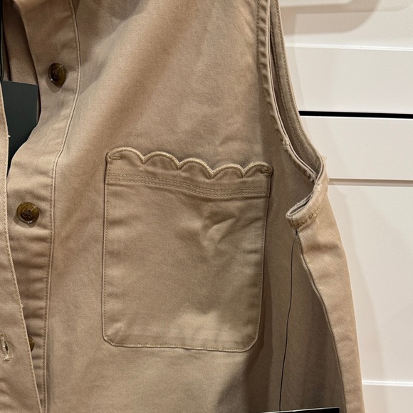 NWT Tan Khaki Sleeveless Callahan Dress - Picture 7 of 11